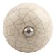 Cream Crackle Ceramic Wine Stopper